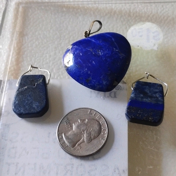 ππMagnificent!/Lapis lazuli pendant setππ - Picture 8 of 8